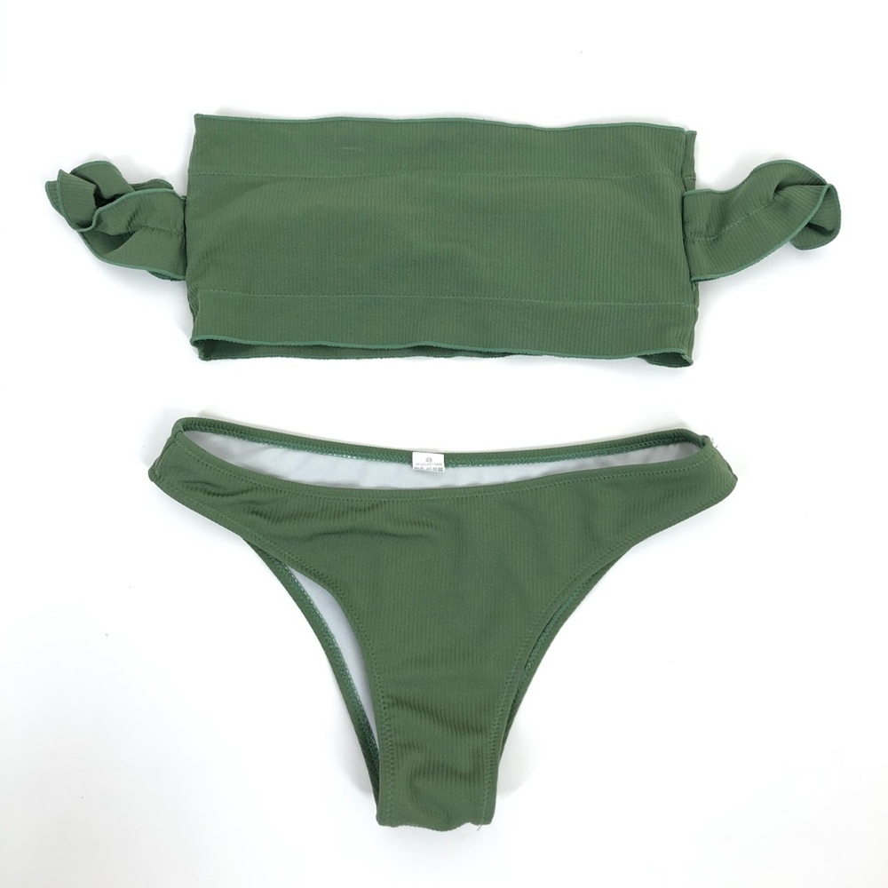 Olive green bikini size S
